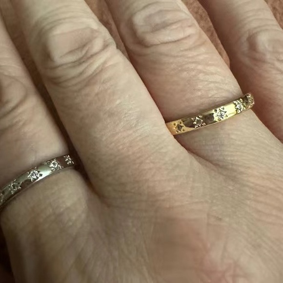 New 925 Silver Gorgeous Stacking Diamond Band Ring - Picture 7 of 10